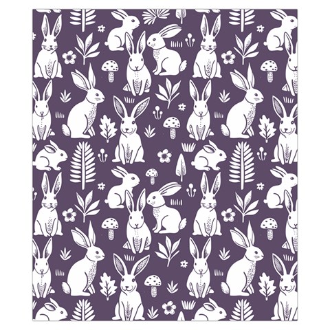 Easter bunny pattern Drawstring Pouch (XS) from ArtsNow.com Back