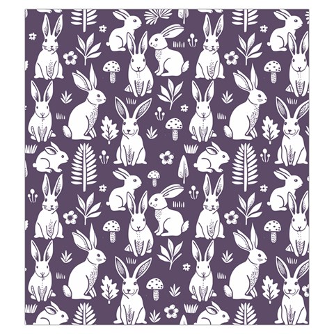 Easter bunny pattern Drawstring Pouch (2XL) from ArtsNow.com Front