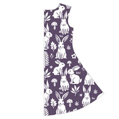 Easter bunny pattern Short Sleeve V Back Right