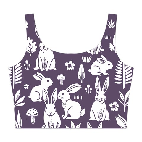 Easter bunny pattern Midi Sleeveless Dress from ArtsNow.com Top Front