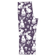 Easter bunny pattern Spaghetti Top Long Pants Satin Pajamas Set from ArtsNow.com Back Bottom Left