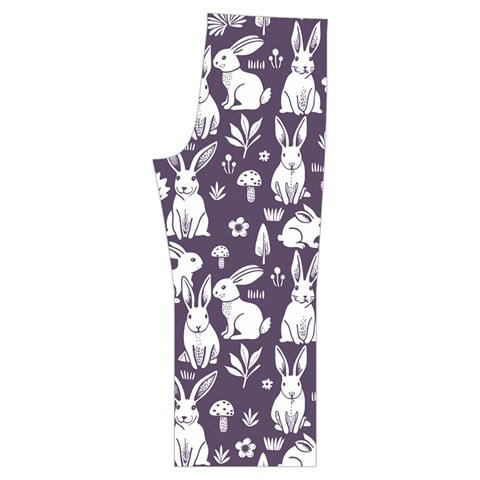 Easter bunny pattern Spaghetti Top Long Pants Satin Pajamas Set from ArtsNow.com Back Bottom Right