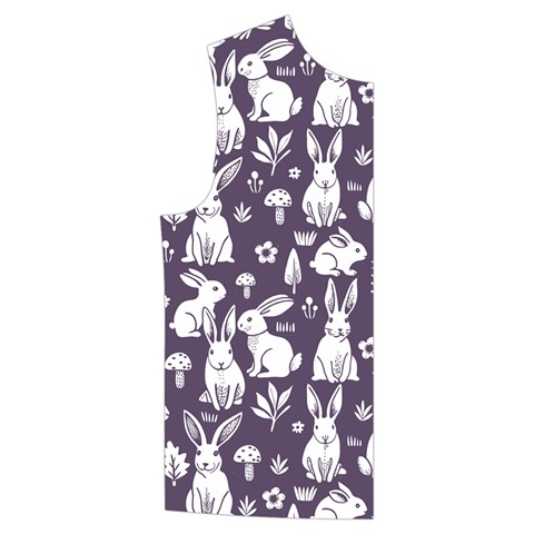 Easter bunny pattern Kid s Button Up Puffer Vest from ArtsNow.com Front Right