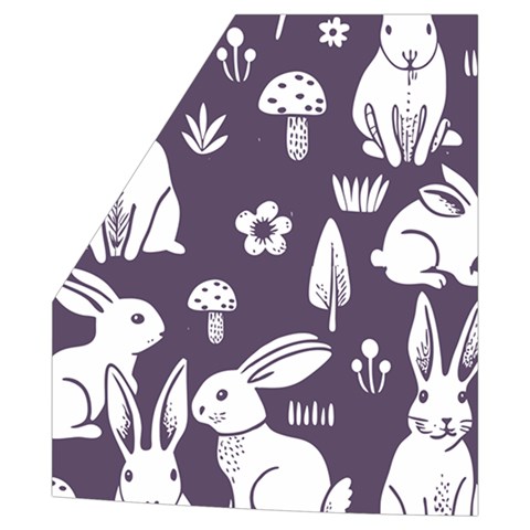 Easter bunny pattern Men s High Neck Button Up Puffer Vest from ArtsNow.com Pocket Right