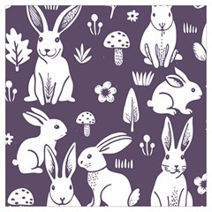 Easter bunny pattern Everyday Shoulder Bag with Pouch Bag from ArtsNow.com Front