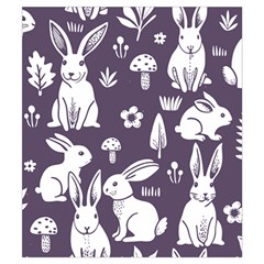 Easter bunny pattern Everyday Shoulder Bag with Pouch Bag from ArtsNow.com Back