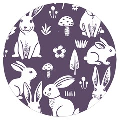 Easter bunny pattern Everyday Shoulder Bag with Pouch Bag from ArtsNow.com Back