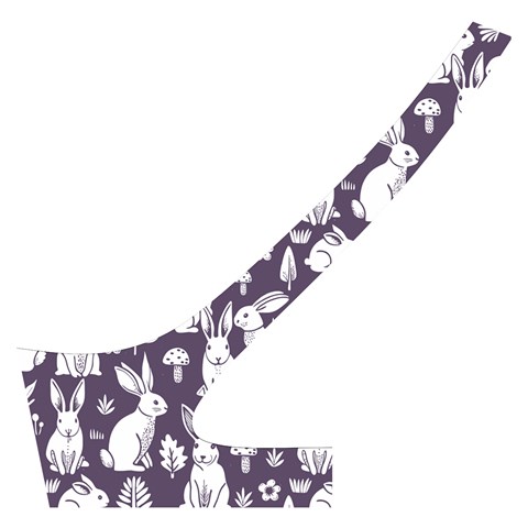 Easter bunny pattern Cross Back Hipster Bikini Set from ArtsNow.com Back Left