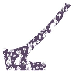 Easter bunny pattern Cross Back Hipster Bikini Set from ArtsNow.com Back Left