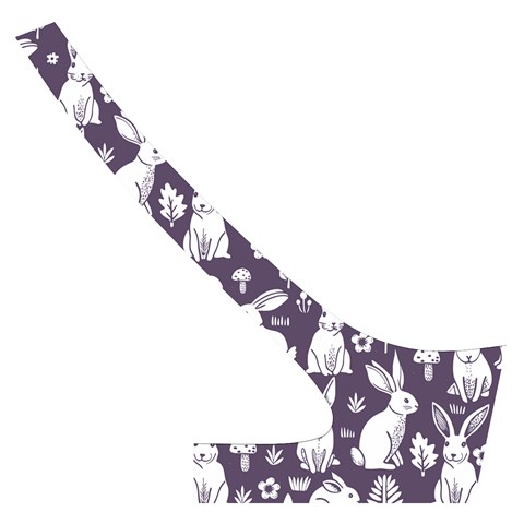 Easter bunny pattern Cross Back Hipster Bikini Set from ArtsNow.com Back Right