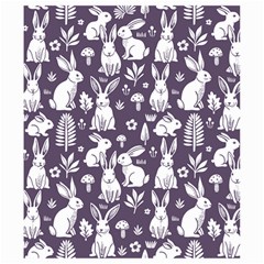Easter bunny pattern Kids  Hooded Rain Ponchos from ArtsNow.com Hood Left