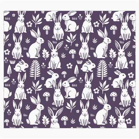 Easter bunny pattern Roll Up Canvas Pencil Holder (S) from ArtsNow.com Front