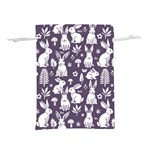 Easter bunny pattern Lightweight Drawstring Pouch (S)