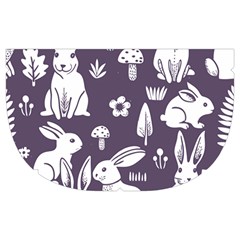 Easter bunny pattern Make Up Case (Medium) from ArtsNow.com Side Left