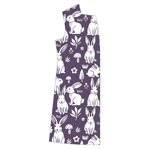 Easter bunny pattern Kids  Long Sleeve Velvet Lounge Robe from ArtsNow.com Front Right