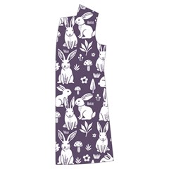 Easter bunny pattern Kids  Long Sleeve Velvet Lounge Robe from ArtsNow.com Front Left