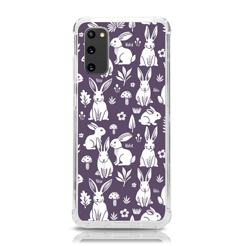 Easter bunny pattern Samsung Galaxy S20 6.2 Inch TPU UV Case from ArtsNow.com Front