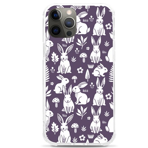 Easter bunny pattern iPhone 12 Pro max TPU UV Print Case from ArtsNow.com Front