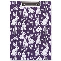Easter bunny pattern A4 Acrylic Clipboard from ArtsNow.com Front