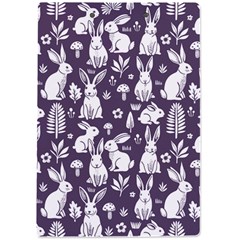 Easter bunny pattern A4 Acrylic Clipboard from ArtsNow.com Back