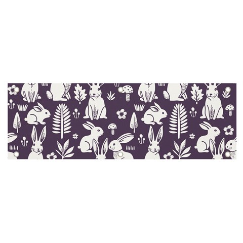 Easter bunny pattern Banner and Sign 6  x 2  from ArtsNow.com Front