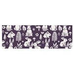 Easter bunny pattern Banner and Sign 6  x 2 