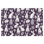 Easter bunny pattern Banner and Sign 6  x 4 