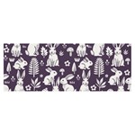 Easter bunny pattern Banner and Sign 8  x 3 