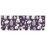 Easter bunny pattern Banner and Sign 12  x 4 