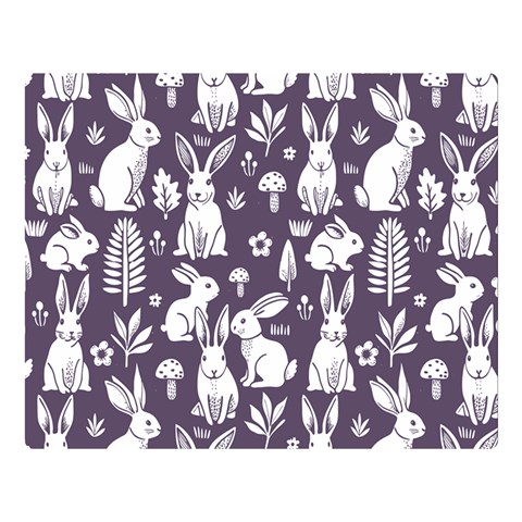 Easter bunny pattern 80  x 56  Premium Plush Fleece Blanket (Large) from ArtsNow.com 80 x60  Blanket Front