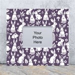 Easter bunny pattern White Wall Photo Frame 5  x 7 