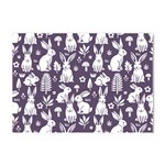 Easter bunny pattern Crystal Sticker (A4)