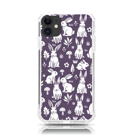 Easter bunny pattern iPhone 11 TPU UV Print Case from ArtsNow.com Front