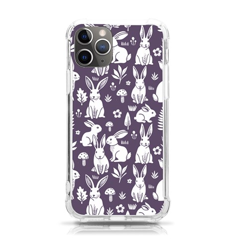 Easter bunny pattern iPhone 11 Pro 5.8 Inch TPU UV Print Case from ArtsNow.com Front
