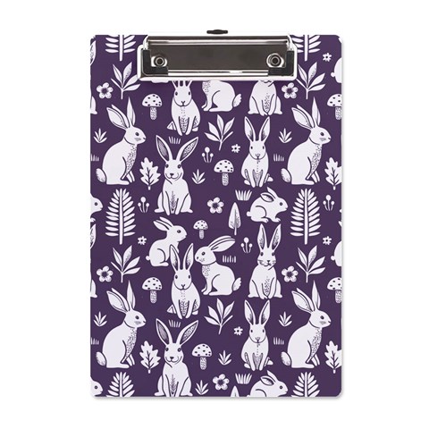 Easter bunny pattern A5 Acrylic Clipboard from ArtsNow.com Front