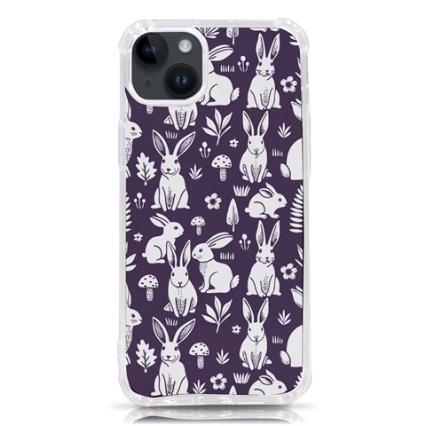 Easter bunny pattern iPhone 14 Plus TPU UV Print Case from ArtsNow.com Front