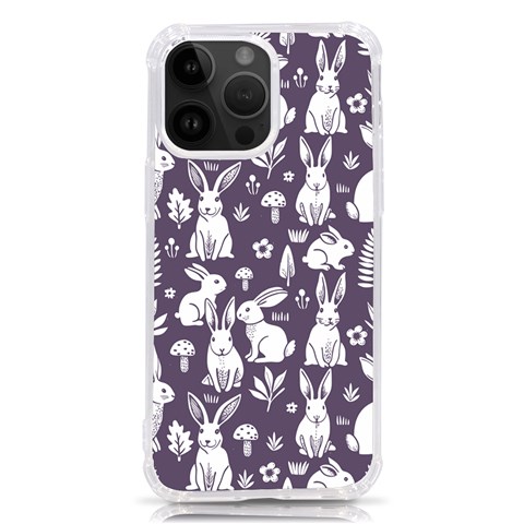 Easter bunny pattern iPhone 14 Pro Max TPU UV Print Case from ArtsNow.com Front