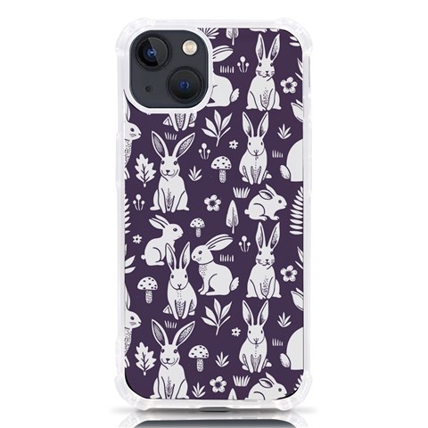Easter bunny pattern iPhone 13 TPU UV Print Case from ArtsNow.com Front