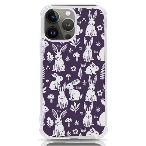 Easter bunny pattern iPhone 13 Pro Max TPU UV Print Case from ArtsNow.com Front