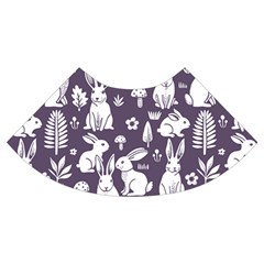 Easter bunny pattern Trumpet Sleeve Cropped Top from ArtsNow.com Cuff Left