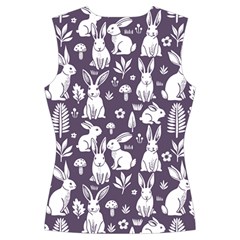 Easter bunny pattern Women s Cut Out Long Sleeve T Back
