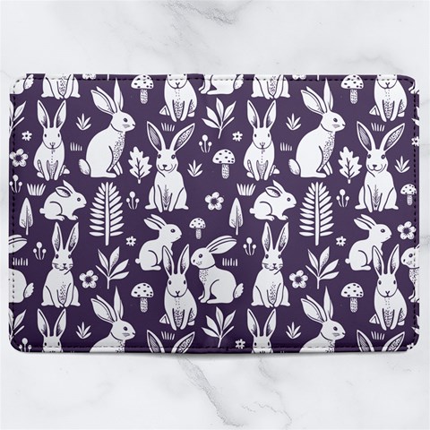 Easter bunny pattern Microfiber PU Leather Passport Holder from ArtsNow.com Full