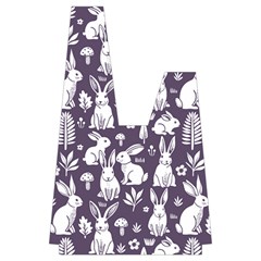 Easter bunny pattern Japanese Wrist Knot Bag from ArtsNow.com Front Inside
