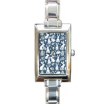 Easter bunny pattern Rectangle Italian Charm Watch