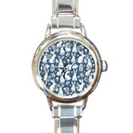 Easter bunny pattern Round Italian Charm Watch