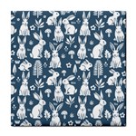 Easter bunny pattern Tile Coaster