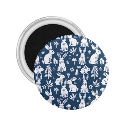 Easter bunny pattern 2.25  Magnets from ArtsNow.com Front