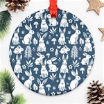 Easter bunny pattern Ornament (Round)