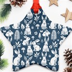 Easter bunny pattern Ornament (Star)