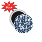 Easter bunny pattern 1.75  Magnets (10 pack) 